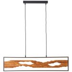 Brilliant Chaumont Lampa Wisząca Aluminium Metal Drewno Czarny 18W 2300lm - 830 Ciepła Biel