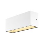 SLV Sitra L Up/Down  Światło Ścienne Aluminium Valkoinen 24W 3060lm - 830-840 CCT | Zewnętrzna - IP65