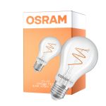 Osram Vintage 1906 LED Classic Slim E27 Gruszka Włókno Przezroczysty 4.6W 470lm - 922 Bardzo Ciepła Biel | Najlepsze Renderowanie Kolorów - Ściemnianie - Zamienne 40W