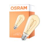 Osram Vintage 1906 LED E27 Edison Włókno Złoty 4.9W 470lm - 922 Bardzo Ciepła Biel | Najlepsze Renderowanie Kolorów - Ściemnianie - Zamienne 40W