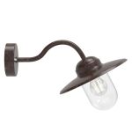 Nordlux Luxembourg Światło Ścienne Metal i Szkło Zardzewiały | IP54 - Nadaje Się Do E27