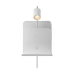 Nordlux Światło Ścienne Roomi Metal Valkoinen | IP20 - Nadaje Się Do 1x GU10 - Z USB