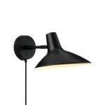 DFTP by Nordlux Darci Short Światło Ścienne Metal Czarny | Nadaje Się Do E14