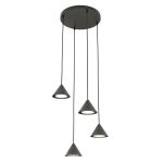 Emibig Lampa Wisząca Elit Stal Czarny | Nadaje Się Do 4x GX53 - Max 10W