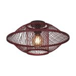 Good&Mojo Lampa sufitowa Maui Bambus Burgundy S | Nadaje Się Do 1x E27 