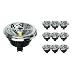 Opakowanie 10x Noxion Lucent LED Spot GU10 AR111 15W 850lm 40D - 927 Bardzo Ciepła Biel | Najlepsze Renderowanie Kolorów - Ściemnianie - Zamienne 75W