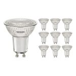 Opakowanie 10x Noxion LED Spot GU10 PAR16 4W 345lm 36D - 827 Bardzo Ciepła Biel | Ściemnianie - Zamienne 50W