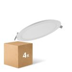 Opakowanie 4x Ledvance LED Downlight Slim Okrągła DN210 18W 1530lm 120D - 840 Zimna Biel | 225mm