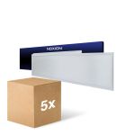 Opakowanie 5x Noxion LED Panel Ecowhite V4.0 28W 3200lm - 830 Ciepła Biel | 120x30cm - UGR <19 - Philips driver