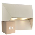 Opakowanie 6x Nordlux Pontio Światło Ścienne Aluminium Sanded | IP54 - Nadaje Się Do 2x GU10 