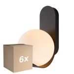 Opakowanie 6x Nordlux Dalius Światło Ścienne Czarny | Nadaje Się Do 1x E27