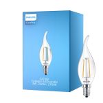 Philips Corepro LED Świeca E14 świeczka z wydłużonym czubkiem Włókno Przezroczysty 2W 250lm - 827 Bardzo Ciepła Biel | Zamienne 25W