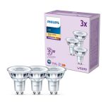 Opakowanie 3x Philips LED Spot GU10 PAR16 4W 255lm 36D - 827 Bardzo Ciepła Biel