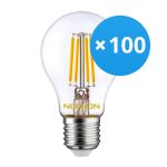 Opakowanie 100x Noxion Lucent LED E27 Gruszka Włókno Przezroczysty 4.5W 470lm - 822-827 Dim To Warm | Ściemnianie - Zamienne 40W