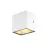 SLV Sitra Cube Światło Ścienne Aluminium Valkoinen 11W 1270lm - 840 Zimna Biel | Zewnętrzna - IP65
