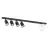 Emibig Lampa sufitowa Baster Stal Czarny | Nadaje Się Do 4x GU10 - Max 8W, 1x E14 - Max 10W