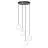 Emibig Lampa Wisząca Royal Stal Czarny | Nadaje Się Do 4x E14 - Max 10W