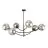 Emibig Lampa sufitowa Hunter Stal Czarny | Nadaje Się Do 6x E14 - Max 10W