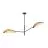 Emibig Lampa sufitowa Vene Stal Czarny | Nadaje Się Do 2x E14 - Max 10W