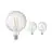 Opakowanie 3x Calex Smart Tuya Wifi E27 Globe Włókno 7.5W 1055lm - 818-830 Przestrajalny Valkoinen | Ściemnianie - Zamienne 75W 