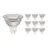 Opakowanie 10x Noxion LED Spot GU5.3 MR16 4.4W 345lm 36D - 840 Zimna Biel | Ściemnianie - Zamienne 35W