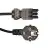 Noxion GST-Kompatybilny Kabel zasilający - Płeć Żeńska + Schuko Europlug - Czarny 5m - 3 pole 0.75mm2