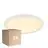 Opakowanie 3x Nordlux LED Bulkhead Oja 29 18W 827 1700lm Valkoinen IP20 | 3-stopniowy Ściemnianie - Bardzo Ciepła Biel