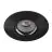 Noxion Wpuszczany Spot Logic MR16 Uchylny Błyszczący Czarny | 92mm - Aukko 80mm - IP20 - W Tym GU10 Trzonek