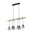 Eglo Lampa Wisząca Townshend 5 Stal Drewno Czarny | IP20 - Nadaje Się Do 6x E27 
