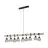 Eglo Lampa Wisząca Townshend 5 Stal Drewno Czarny | IP20 - Nadaje Się Do 9x E27 