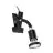 Eglo Clamp Parrini 1 Stal Czarny 4.5W 345lm - 830 Ciepła Biel | IP20 - W Tym 1x GU10