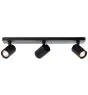 Brilliant Marty Lampa sufitowa Aluminium Piaszczysty Czarny 15W 1050lm - 830 Ciepła Biel | W Tym 3x GU10