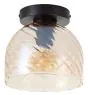 Brilliant Casto Lampa sufitowa Szkło Metal Czarny Beige | 190mm - Nadaje Się Do 1x E27