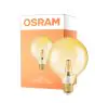 Osram Vintage 1906 LED E27 Globe Włókno Złoty 125mm 6.5W 650lm - 824 Bardzo Ciepła Biel | Ściemnianie - Zamienne 50W