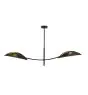 Emibig Lampa sufitowa Lotus Stal Czarny | Nadaje Się Do 2x E14 - Max 10W