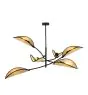 Emibig Lampa sufitowa Lotus Stal Czarny | Nadaje Się Do 6x E14 - Max 10W