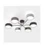 Emibig Lampa sufitowa Maga Stal Czarny | Nadaje Się Do 6x E14 - Max 10W