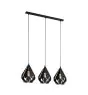 Eglo Lampa Wisząca Carlton 5 Stal Czarny | IP20 - Nadaje Się Do 3x E27 