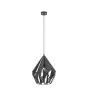 Eglo Lampa Wisząca Carlton 1 Stal Czarny Srebro | IP20 - Nadaje Się Do 1x E27 