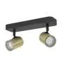 Eglo Lampa sufitowa Consuma 1 Stal Czarny Złoty | IP44 - Nadaje Się Do 2x GU10 