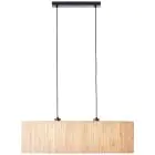 Brilliant Wimea Lampa Wisząca Metal Czarny Beige | Nadaje Się Do 2x E27