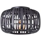 Brilliant Drewnorow Lampa sufitowa Metal Bambus Czarny Drewno | 320mm - Nadaje Się Do 1x E27