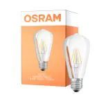 Osram Classic LED E27 Edison Włókno Przezroczysty 6.5W 806lm - 827 Bardzo Ciepła Biel | Zamienne 60W