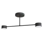 Emibig Lampa sufitowa Halo Stal Czarny | Nadaje Się Do 2x GX53 - Max 8W
