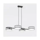 Emibig Lampa Wisząca Drumz Stal Szary | Nadaje Się Do 4x E14 - Max 10W