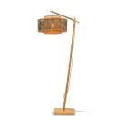 Good&Mojo Lampa podłogowa Bhutan Bambus Czarny L | Nadaje Się Do 1x E27 