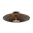 Good&Mojo Lampa sufitowa Kalimantan Bambus Czarny M | Nadaje Się Do 1x E27 