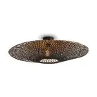 Good&Mojo Lampa sufitowa Kalimantan Bambus Czarny L | Nadaje Się Do 1x E27 