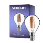 Noxion Lucent LED E14 Piłka Włókno Przezroczysty 4.5W 470lm - 827 Bardzo Ciepła Biel | Zamienne 40W
