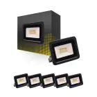 Opakowanie 6x Bright Choice LED Iluminacja 20W 2000lm 100D - 830 Ciepła Biel | IP66 - Symetryczny